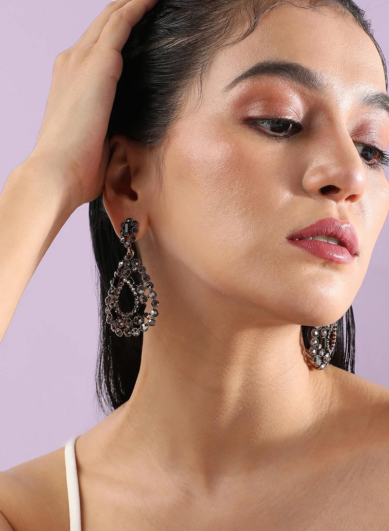 SOHI Enchanting Ember Artificial Drop Earring Jewellery