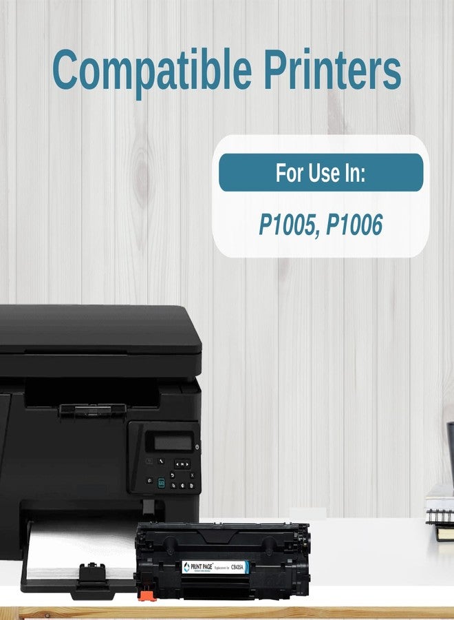 Print Page 35A Toner Cartridge Compatible for LJ Printers P1005, P1006 (1 pcs) - Image 2