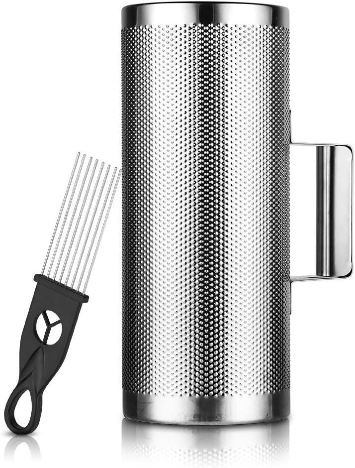 Vangoa Metal Guiro 12"x 5" Stainless Steel with Scraper Latin Percussion Instrument,By - Image 1