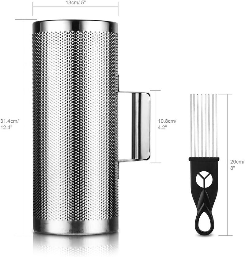 Vangoa Metal Guiro 12"x 5" Stainless Steel with Scraper Latin Percussion Instrument,By - Image 3