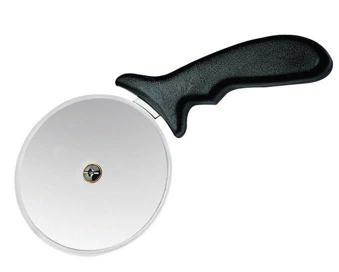 STAINLESS STEEL BLADE BLACK PLASTIC HANDLE PIZZA CUTTER 10 CM PIZZA CUTTER 4