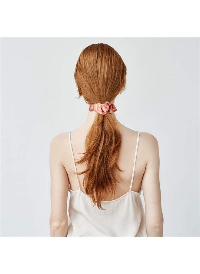 WILLBOND - 8 Pieces Satin Hair Scrunchies Bridal Shower Scrunchy Hairbands Bachelorette and 8 Pieces Bridesmaid Bracelets with I Can't Tie The Knot Without You Bridesmaid Cards (Rose Gold, White) - Image 1