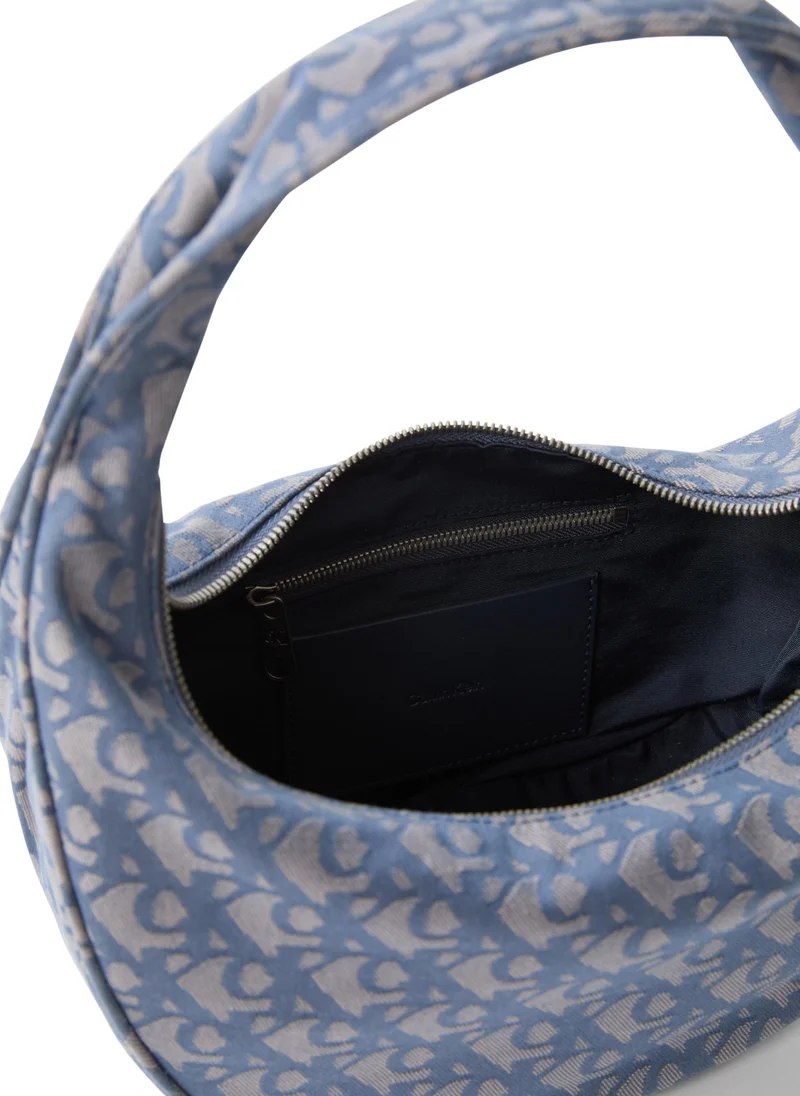 Calvin Klein Jeans Logo Detailed Zip through Hobo