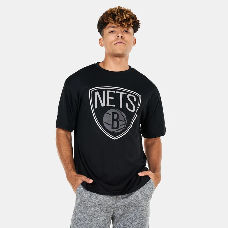 NEW ERA Men’s Brooklyn Nets NBA Outline Mesh T-Shirt