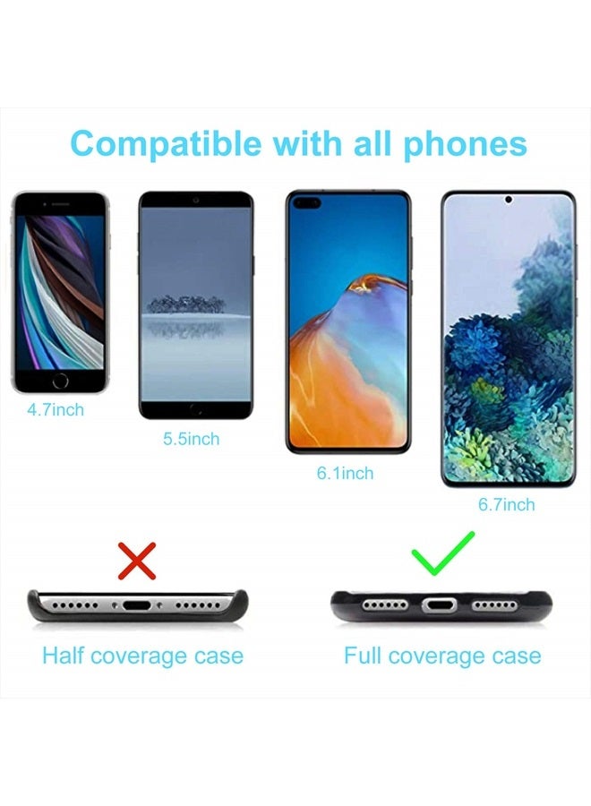 Weewooday 4 Pieces Universal Cell Phone Lanyards with Adjustable Detachable Nylon Neck Crossbody Lanyard and 4 Pieces Black and Transparent Pads for Most Smartphones () - Image 5