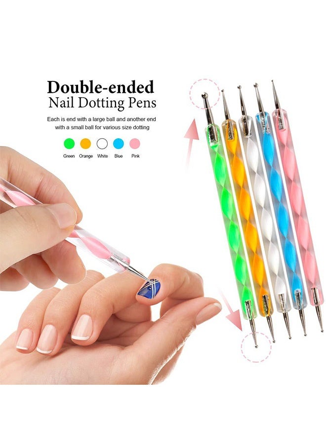 Gecomo Nail Art Kit, Professional Fingernails Art Rhinestone Accessories Kit, Teenitor Nail Art Brushes Set for Attachable Nail Art - Image 3