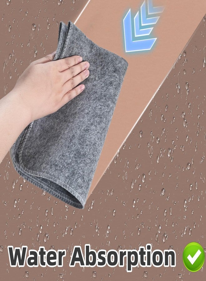 Flylin Sauna Hat, 2 Pcs Wool Felt Sauna Shower Cap with Mat High Absorbent Steam Bath Sauna Accessories for Women and Men - Image 3