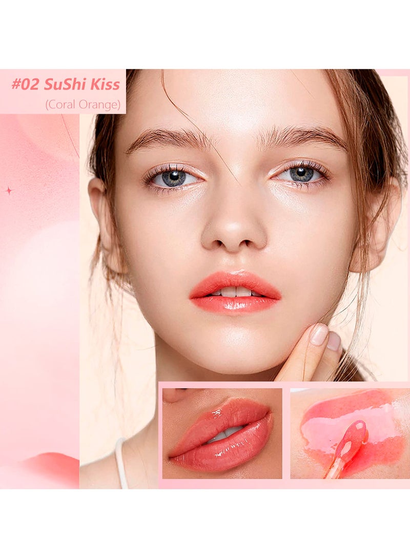 SYOSI 3 Pcs Plumping Lip Oils, Hydrating Lip Gloss Smooth Moisturizing Lip Oil Transparent Toot Lip Oil for Lip Care & Long-lasting Moisturizing - Image 3