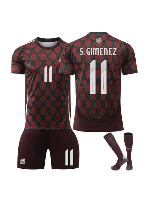 A new No. 11 football jersey is made of fabric that is breathable, quick-drying, soft and has good elasticity, It consists of a 3-piece set of a top, trousers, socks  and is specially designed for football and sports enthusiasts