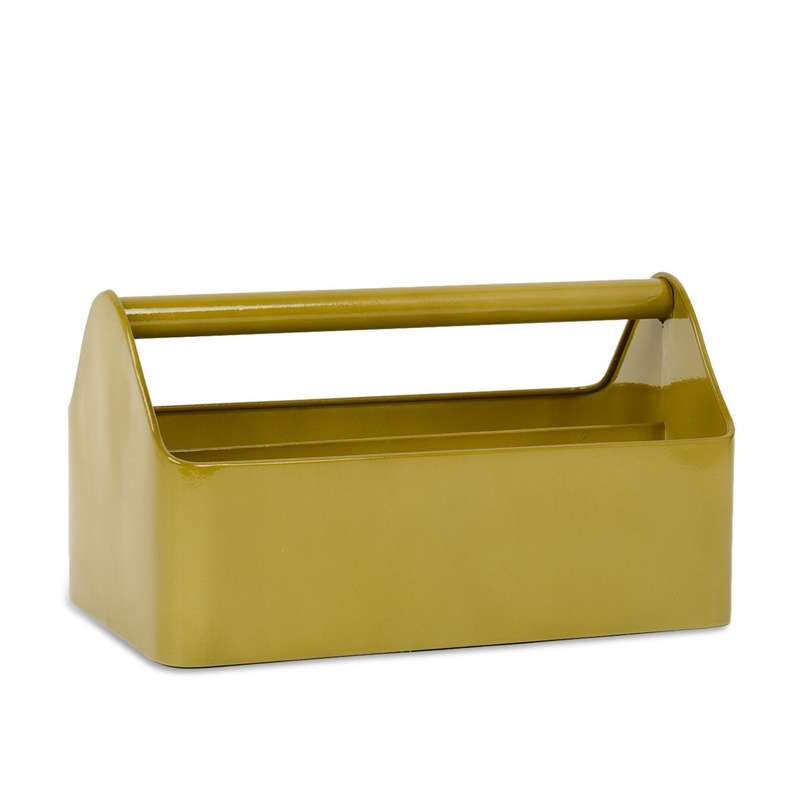 Pan Home Meadow Metal Garden Tool Caddy with Handle 30x16.8x16.2cm - Yellow - 223TND9900198 - Image 3