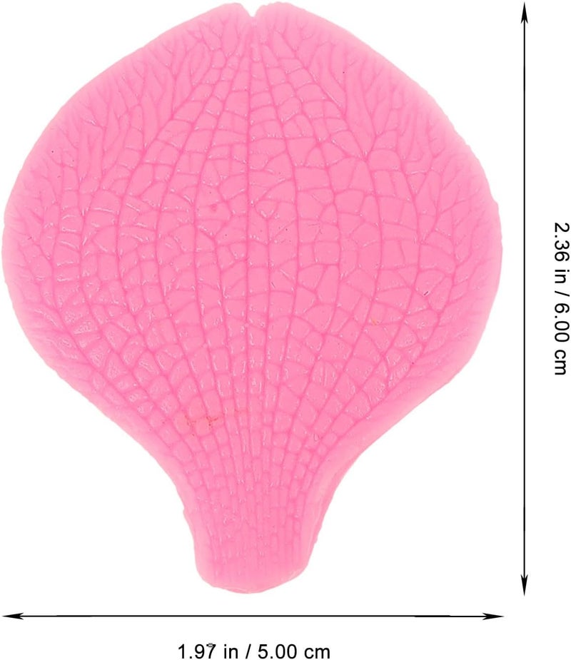 Silicone Fondant Petals Cake Mold 2 Pairs Light Pink Butterfly Flower Baking Molds DIY Cake Decorating Tool for Home Pastry and Dessert - Image 2