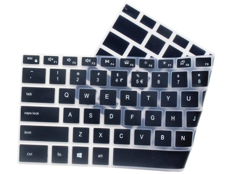 UHamn Silicone Keyboard Skin Cover Compatible with Dell XPS 15 15.6 inch 9500 9510 9520 9530 & Dell XPS 17 inch 9700 9710 9720 9730 & Dell Precision 5760 5560 5770 5570 (Black) - Image 3