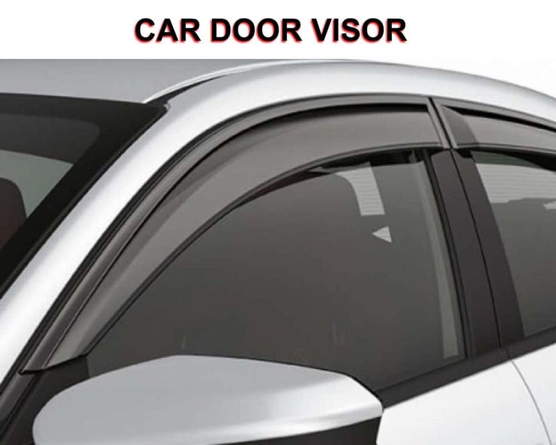 ROYALTECH Premium Non-Breakable Car Window Door Visor/Rain Guard/Wind Deflector Compatible for (Mahindra Xylo) - Image 3