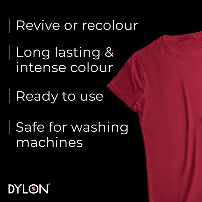 Dylon Washing Machine Fabric Dye Pod for Clothes & Soft Furnishings, 350g â€“ Tulip Red - Image 3