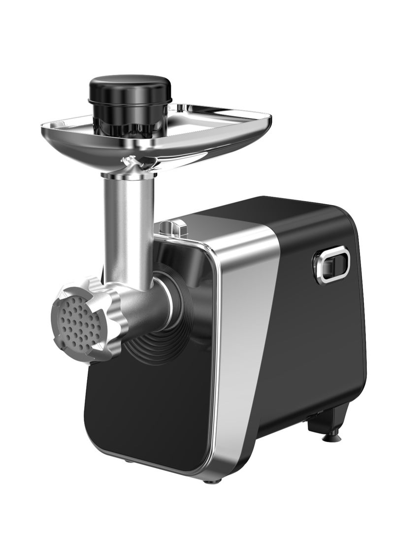 AFRA AFRA Meat Grinder, 1800w, 2kg Capacity, Aluminum Construction, Stainless Steel Cross Knife, food storage pusher, kibbeh & sausage attachment, AF-1800MGBK, 2 Year Warranty  - Image 2