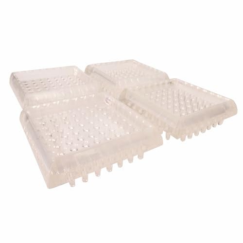 SOFTTOUCH 4679595N Furniture Caster Cups with Anti Spiked Bottom Protect Your Short Loop Carpeted Surfaces from Dents - Image 1