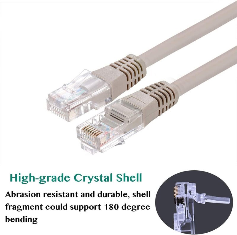 Greluma جريلوما، 40 قطعة من موصلات RJ45 CAT6 أو RJ45 CAT6A، مطلية بالذهب، من نوع موصلات معيارية ثلاثية الأطراف، مناسبة لأسلاك الزوج الملتوي من نوع 23AWG والكابلات الصلبة. - Image 3