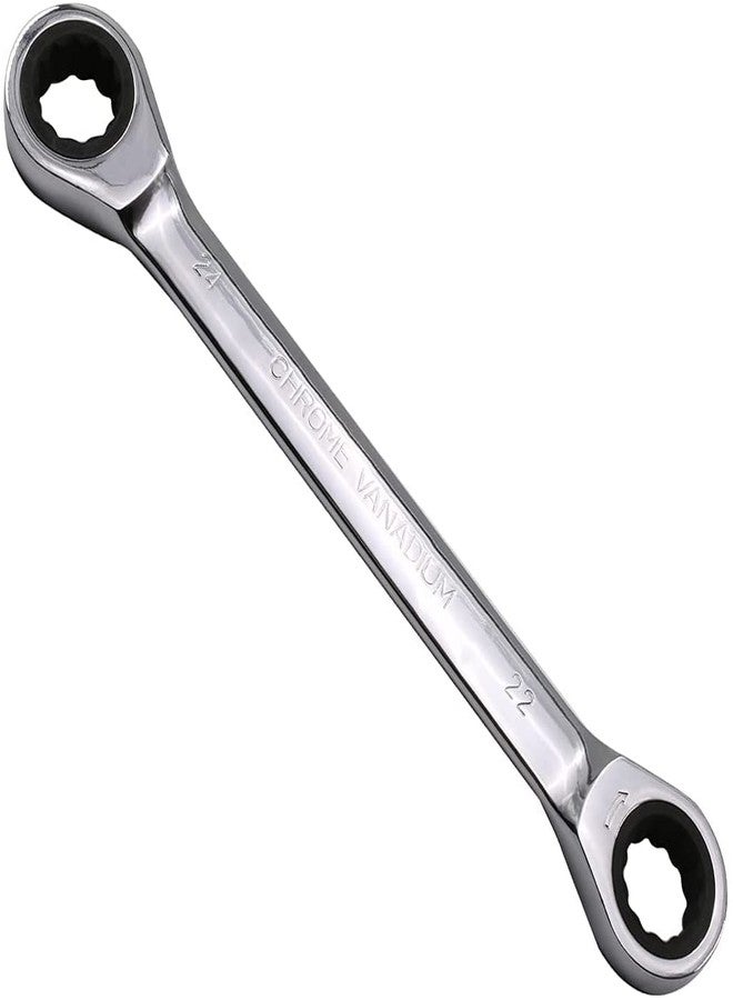 Heyiarbeit Ratcheting Wrench, 22mm x 24mm Metric Double Box End 1pcs - Image 1