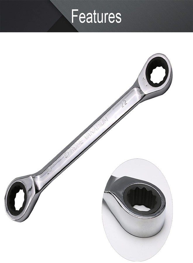 Heyiarbeit Ratcheting Wrench, 22mm x 24mm Metric Double Box End 1pcs - Image 4