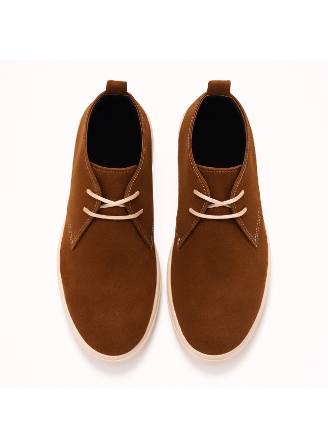 إيتاليانو حذاء رجالي من شمواه جلد طبيعى ونعل مطاطي تركي - Image 2