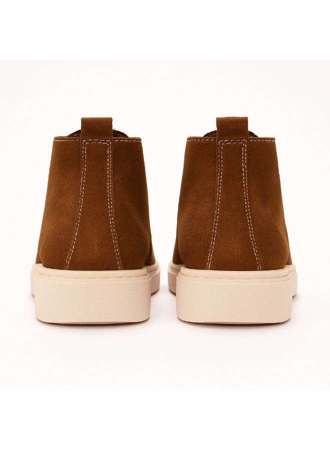 إيتاليانو حذاء رجالي من شمواه جلد طبيعى ونعل مطاطي تركي - Image 3