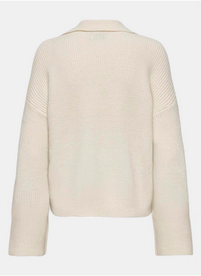ONLY Onlmonna Ls Polo Splitneck Collar Cc Knt  - Image 2