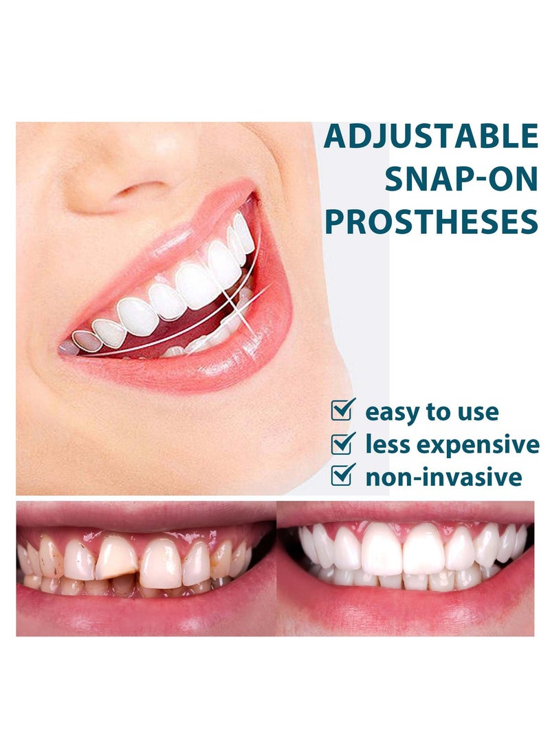 Generic Fake Teeth, 2 PCS Veneers Dentures Socket for Women and Men,Covering Imperfect Teeth,Nature and Comfortable Veneers to Regain Confident Smile.  - Image 2