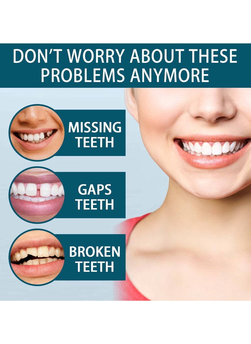 Generic Fake Teeth, 2 PCS Veneers Dentures Socket for Women and Men,Covering Imperfect Teeth,Nature and Comfortable Veneers to Regain Confident Smile.  - Image 3