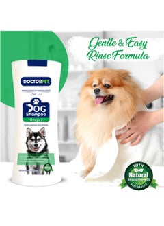 DOCTERPET Doctor Pet Dog Shampoo Omega-3 400ML – Moisturizing, Hypo-Allerginic, Gentle Formula for Soft, Healthy Coat & Skin  - Image 3