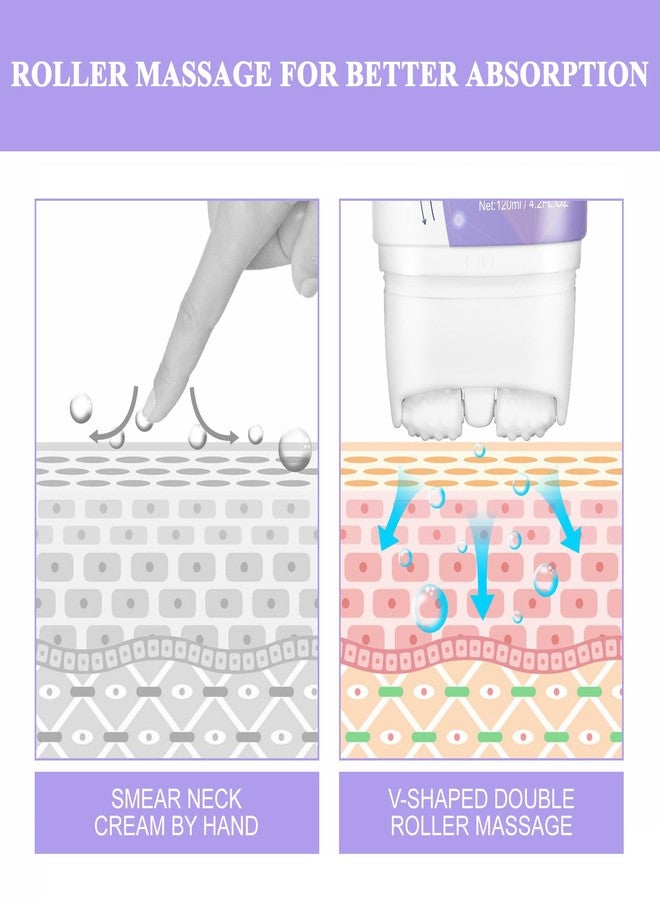 TEEROVA Neck Firming Cream, Anti-aging Tighten & Lift Neck Cream for Wrinkles Sagging Skin, Moisturizing Tightening Lifting Neck Cream with Roller - Image 5