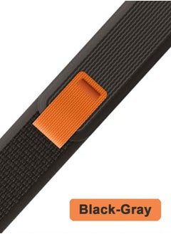 Generic The new Apple Watch strap,a wonderful attractive modern shape black with gray size 42  - Image 3