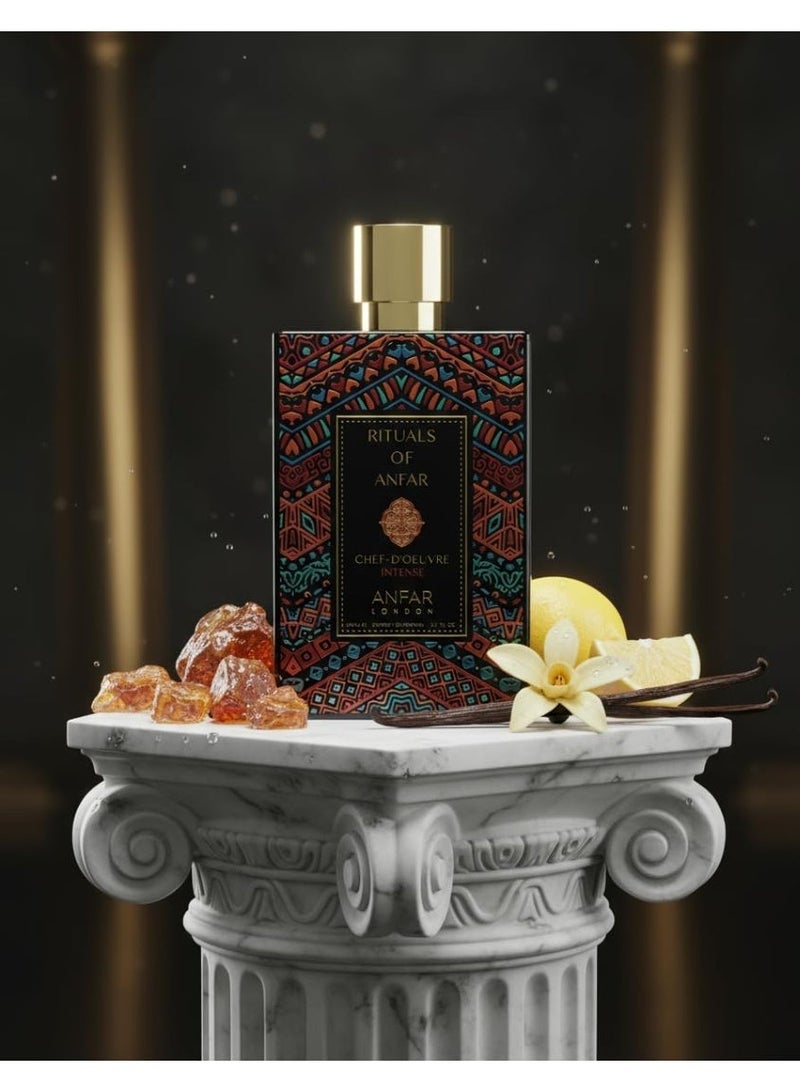 Anfar Rituals of Anfar Chef-Doeuvre Intense Eau de Parfum 80ml – Long Lasting Unisex Citrus Perfume with Bergamot, Orange & Lemon - Image 4