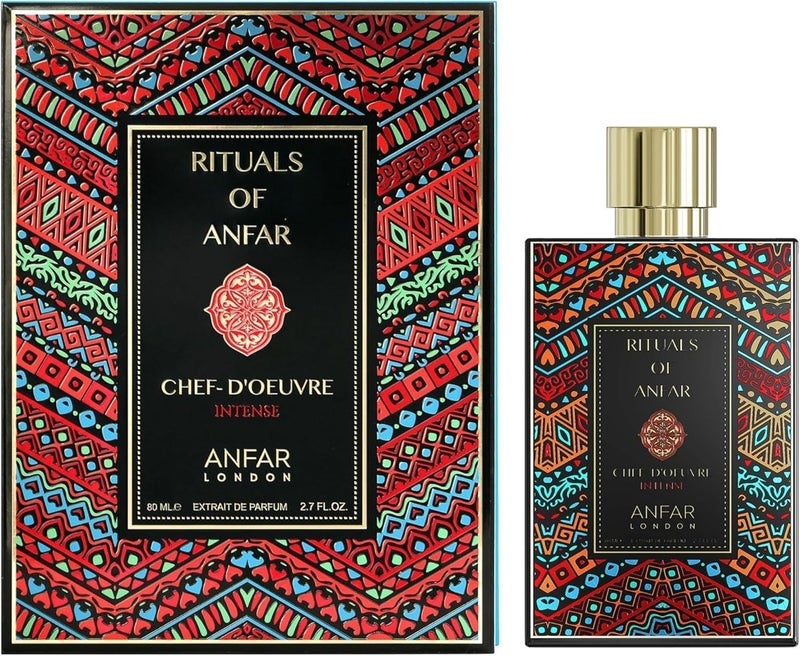 Anfar Rituals of Anfar Chef-Doeuvre Intense Eau de Parfum 80ml – Long Lasting Unisex Citrus Perfume with Bergamot, Orange & Lemon - Image 2
