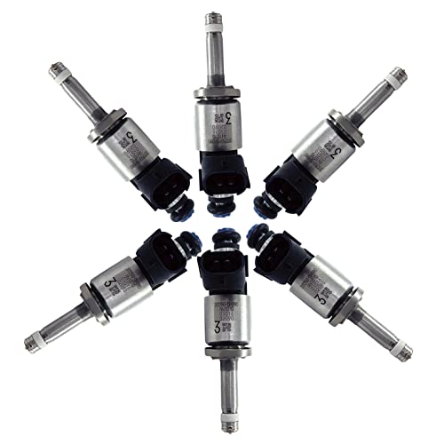 Kacrik GDI Fuel Injectors (Set of 6) Compatible with 2017-2019 Toyota Highlander Sienna Tacoma 3.5L 20-2019 ES350 16-2019 RX350 23250-0P090 - Image 1