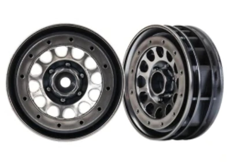 Traxxas 8173 Method 105 Beadlock Wheels 19 Black Chrome - Image 2
