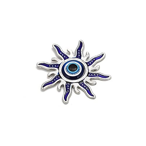 BLUE BEADS Home & Decor Magnets Evil Eye Sun Fridge Magnet Refrigerator Sticker - Sign of Good Luck & Protection Unique Trending Items Home and Office Decorative Things & Car Accessories - Image 1