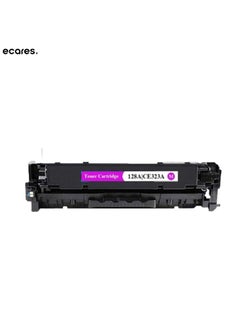 ECARES ECARES® 128A Compatible Toner Cartridge CE323A for HP Color Laserjet CP1525n CP1525nw CM1415fn CM1415fnw Printer (Magenta)  - Image 1