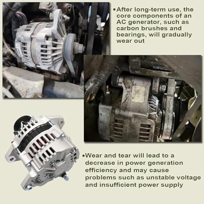 Priprilod Alternator fit for Isuzu NPR 3.0/5.2L 2007-2010 fit for Isuzu NPR-HD 5.2L 2008-2020 fit for Isuzu NQR NRR 5.2L 2008-2015 for Chevy W3500/4500/5500 2007-2010 110A 12V LR1110-733 8980750250 LR1110-733C - Image 3