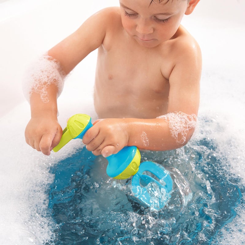 HABA Toddler Bath Toys: Bubble Bath Kids Whisk - for Kids' Sensory Play, Motor Skills, and Bath Time Fun, Blue - Image 3