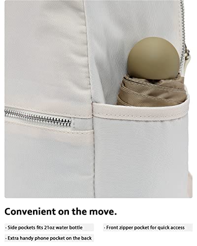HotStyle 288s Chic Teacher Backpack, Compact & Stylish Daypack Purse for Women, Beige White - Image 5