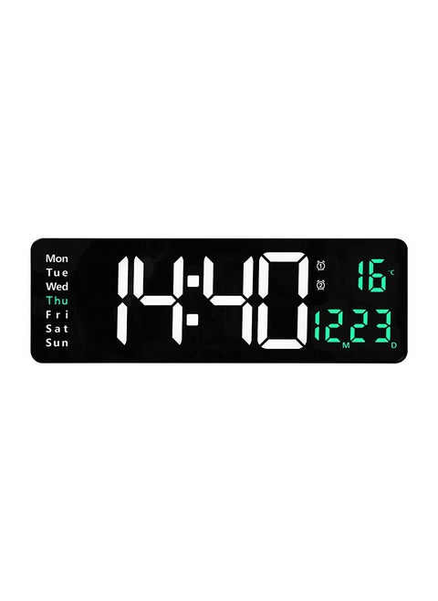 Digital Wall Clock Large Display, 16.2 Inch Large Wall Clocks, Modern LED Digital Clock with Remote Control for Living Room Decor