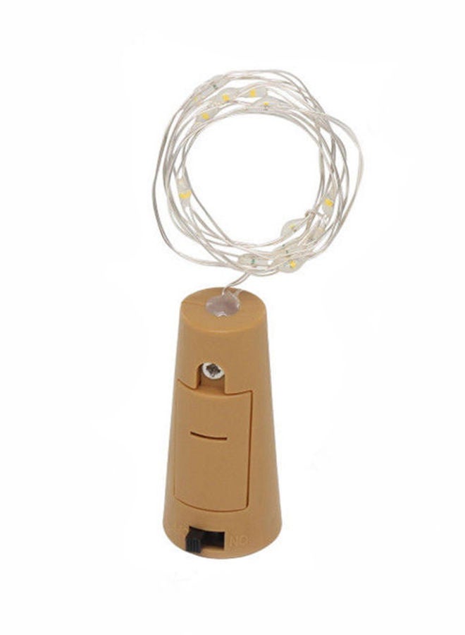 NIBEMINENT Bottle Cork Shape String Light White 1meter - Image 1