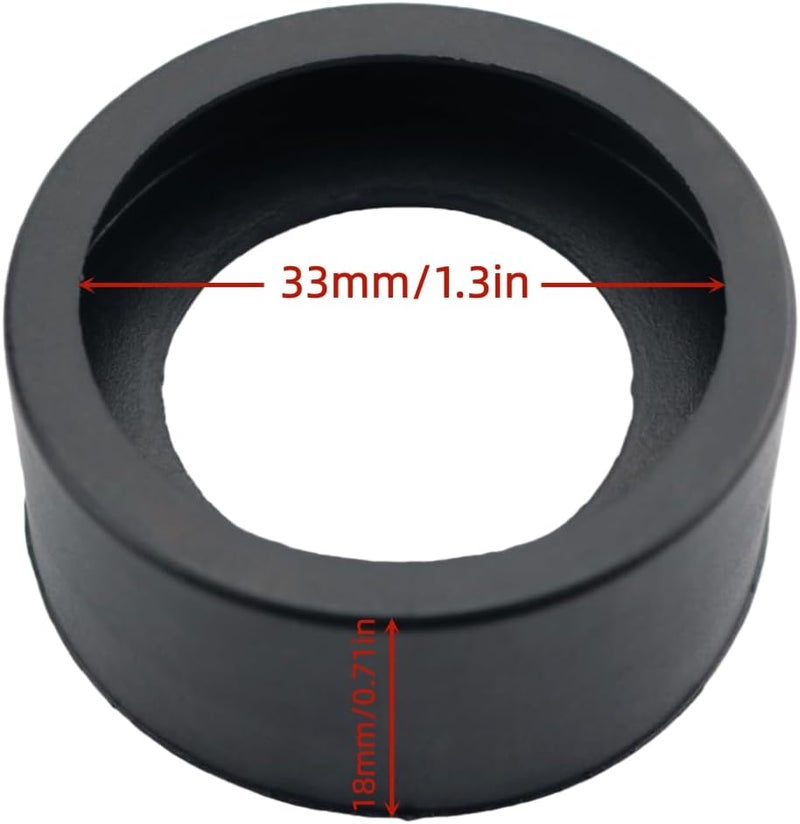 DGHAOP 2PCS Rubber Eyepiece Cover Suitable for 36-38mm External Diameter Stereo Microscope Telescope - Image 2