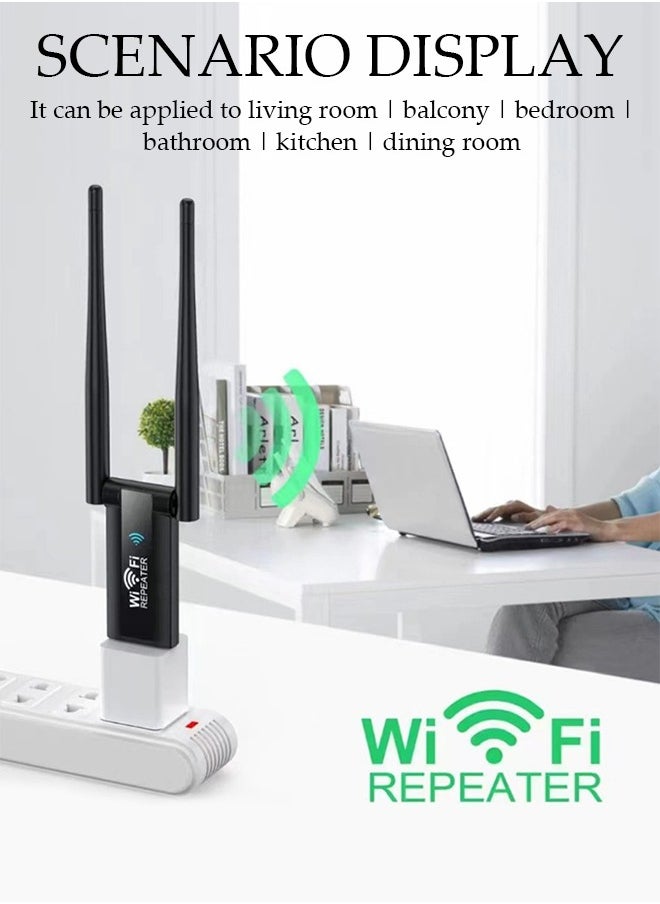 DUNISO USB 300Mbps 2.4G Wireless Repeaters WIFI Expander Signals Boosters Enhancer Home Indoor Wireless Internet Repeaters Signals Amplifier  - Image 3