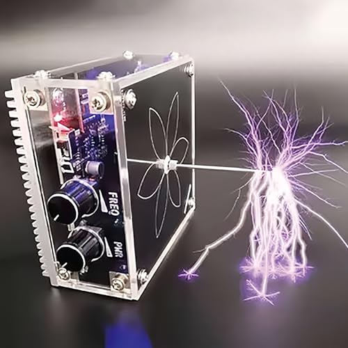 Yoqanr Bluetooth Music Tesla Coil 10 Cm Solid State Touchable Artificial Lightning Arc Plasma Loudspeaker Desktop Toy Electric Power Wireless Transmission Science Teaching Experiment Model - Image 5