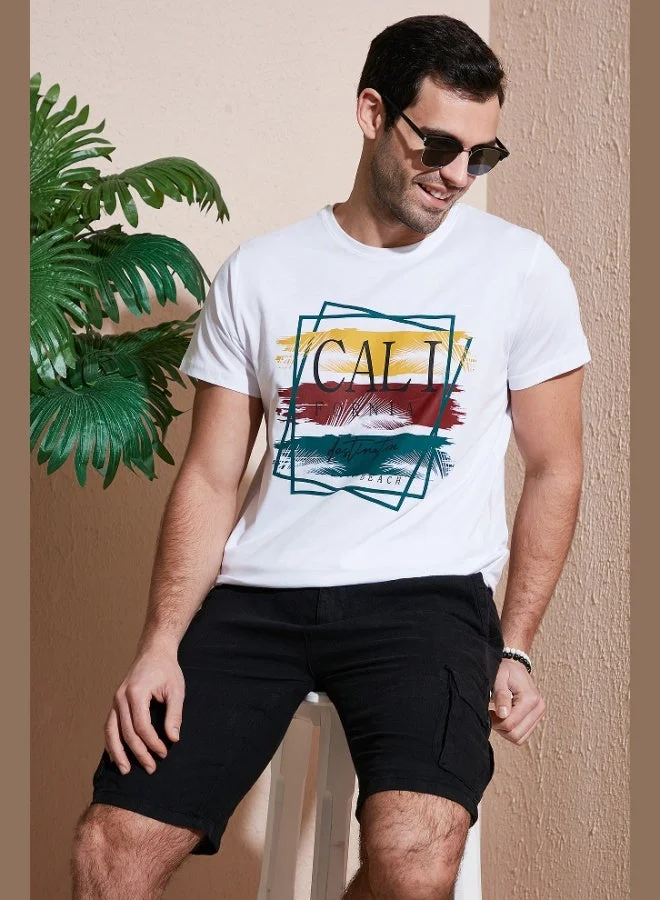 Buratti  Buratti Cotton Slim Fit Crew Neck T Shirt Men's T SHIRT 541CALIFORNIA24  | Best Price UAE