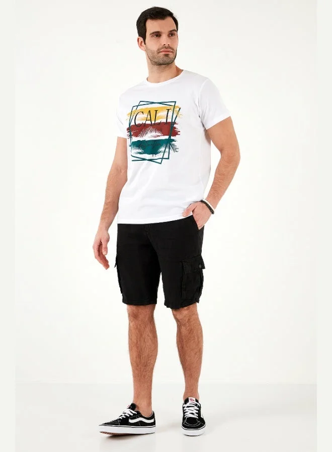 Buratti  Buratti Cotton Slim Fit Crew Neck T Shirt Men's T SHIRT 541CALIFORNIA24  | Best Price UAE