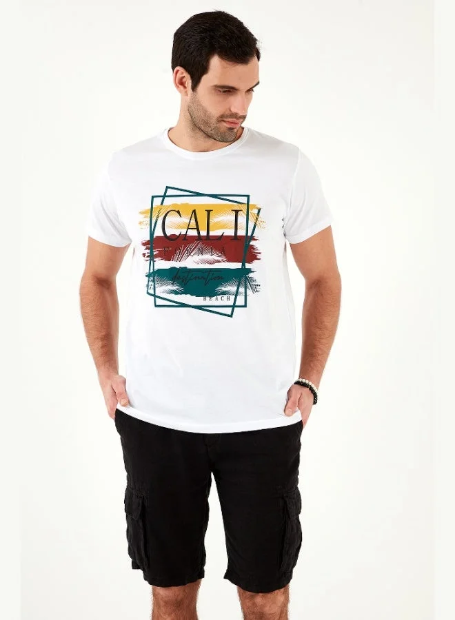 Buratti Cotton Slim Fit Crew Neck T Shirt Men's T SHIRT 541CALIFORNIA24