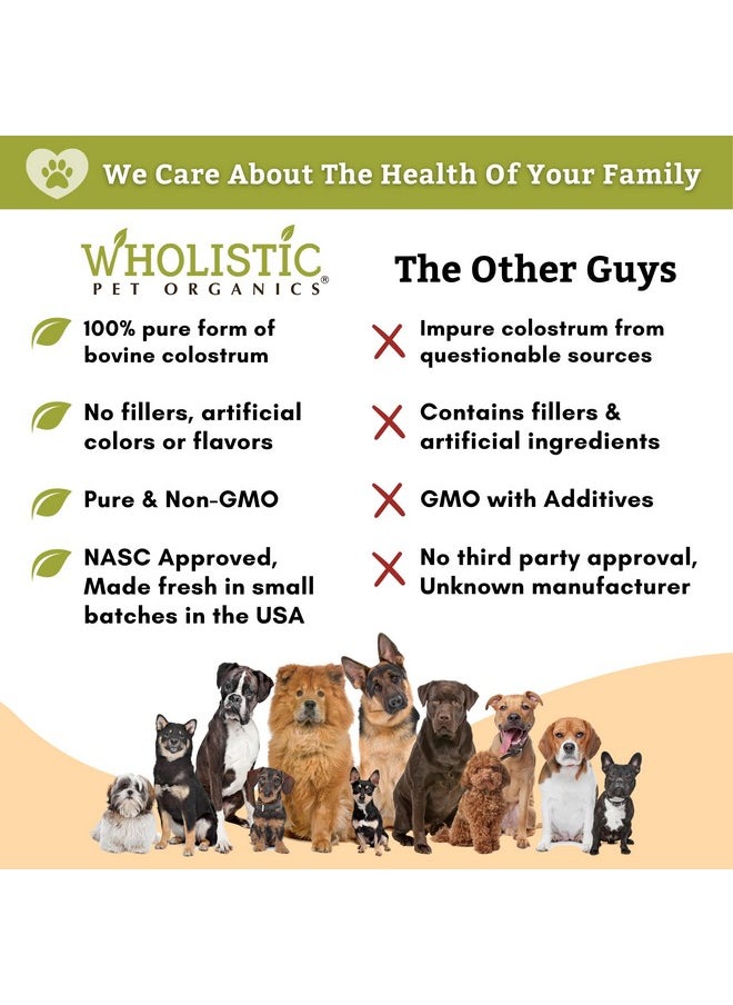Wholistic Pet Organics : Bovine Colostrum For Dogs And Cats  1 Oz  Organic Dog Immune Support Supplement For Allergy And Itch Relief  Colostrum Powder For Pets  Allergy Medication For Cats & Dogs  - Image 5