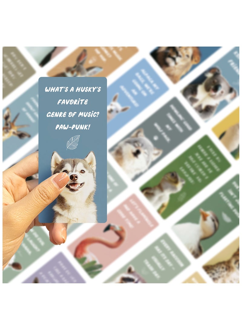 30 قطعة من علامات الكتب الورقية بموضوعات حيوانات لطيفة للبالغين والأطفال علامات كتب حيوانات فريدة للطلاب والمعلمين والمدرسة والمكتب المنزلي وعشاق القراءة - Image 2